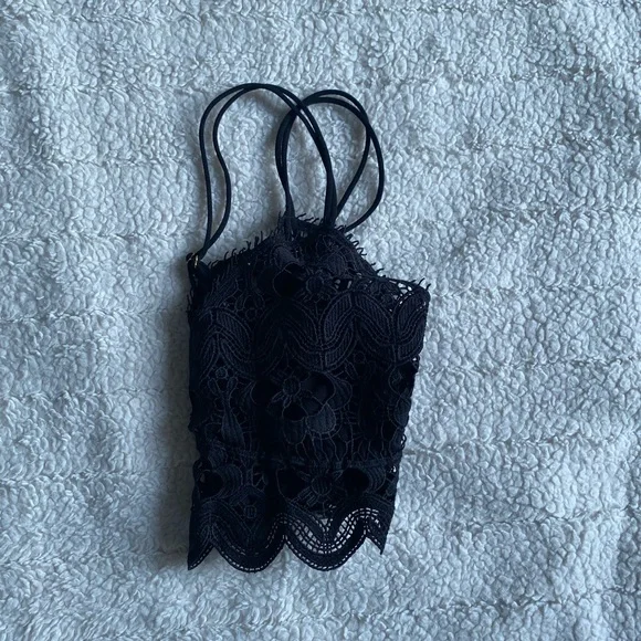 Anothropologie Viviette Lace Bralette Top - Picture 8 of 10
